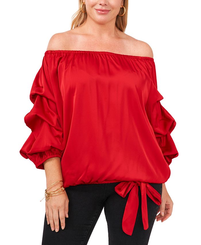 Vince camuto 3 4 balloon sleeve crew neck sequin dress Clearance