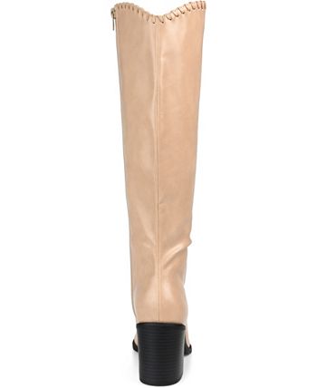 Journee Collection Women's Daria Wide Calf Cowboy Knee High Boots - Macy's