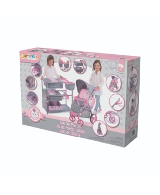 Hauck Unicorn Twin Toy Doll Stroller and Twin Care Center