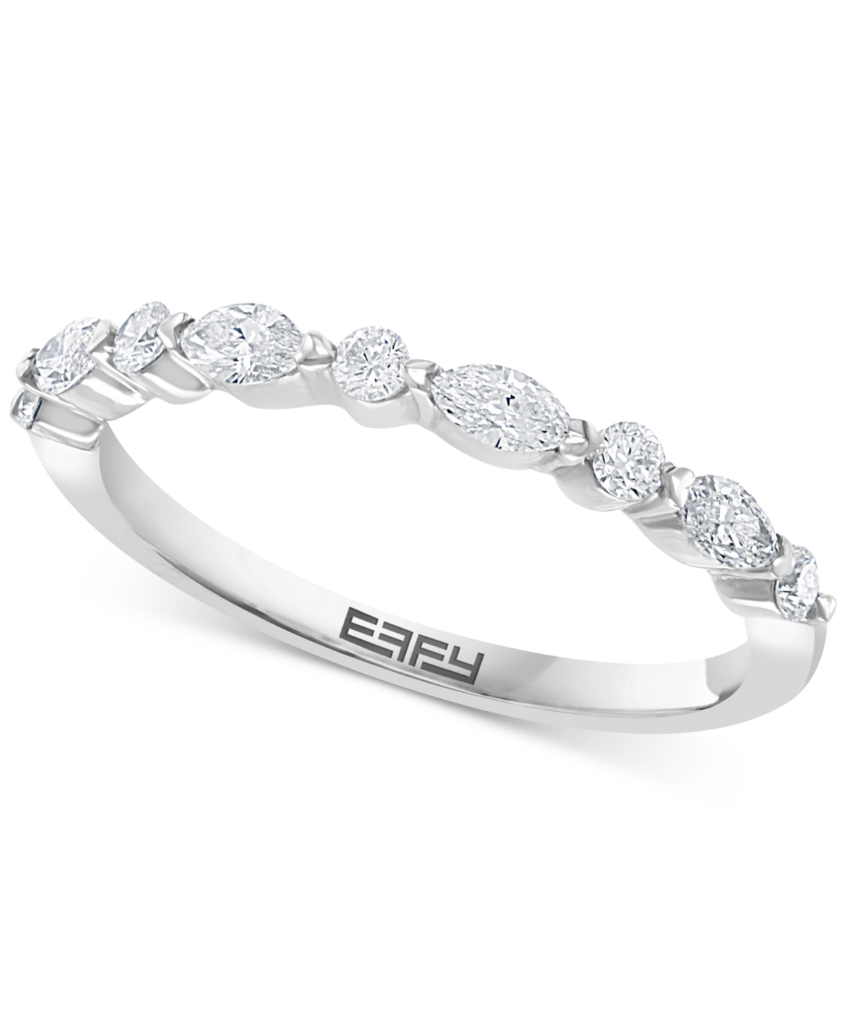 Effy Collection Effy Diamond Baguette Band (1/3 Ct. T.w.) In 14k White Gold