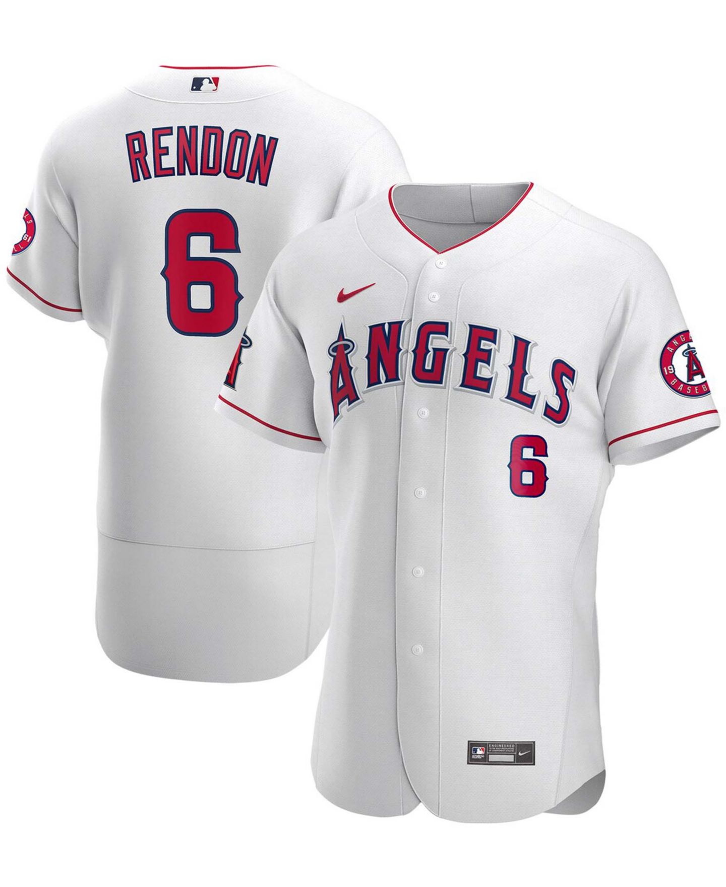 Мужской топ Nike Anthony Rendon White Los Angeles Angels Authentic Player Jersey — фото 1