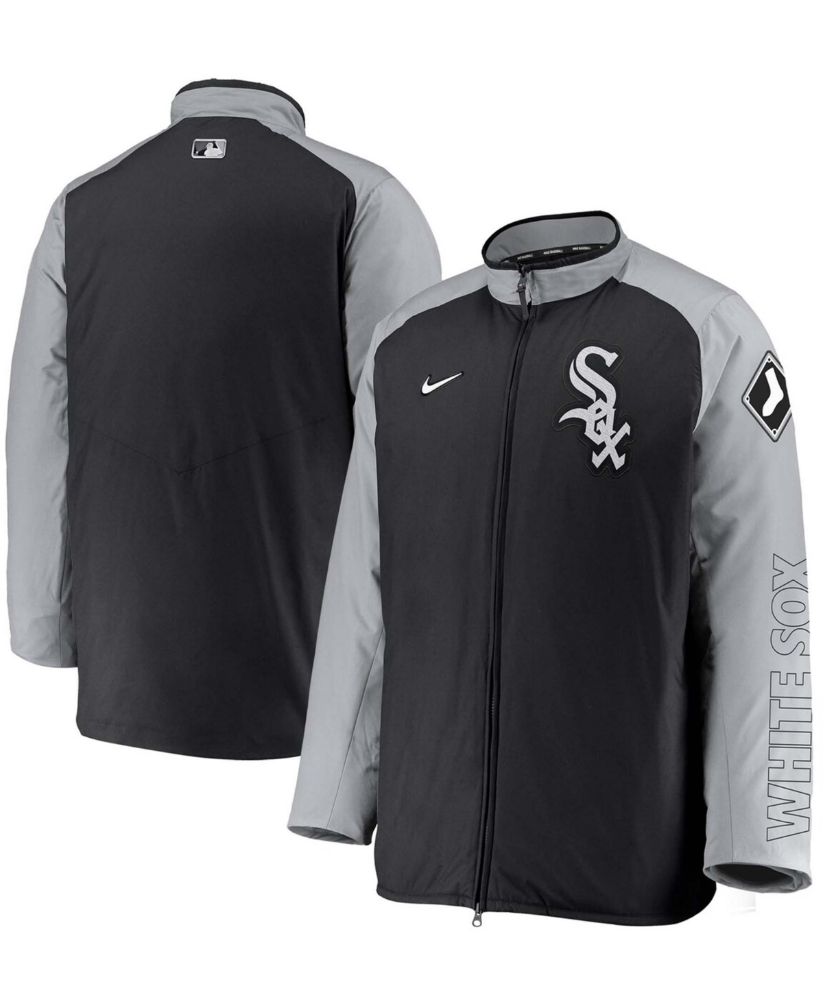 Men's Black Chicago White Sox Authentic Collection Dugout Full-Zip Jacket