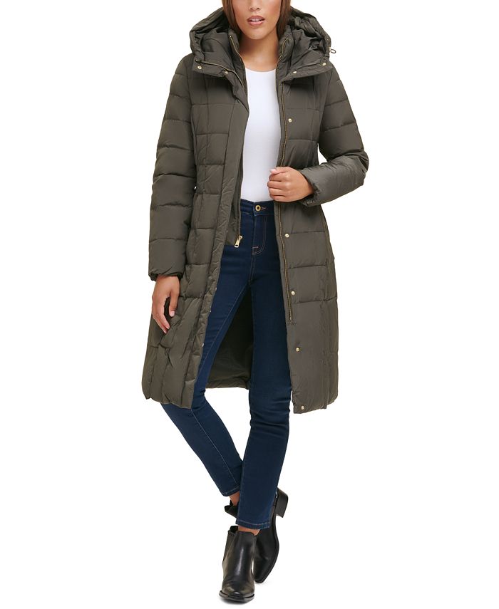 Cole Haan Women's Box-Quilt Down Puffer Coat - Macy's