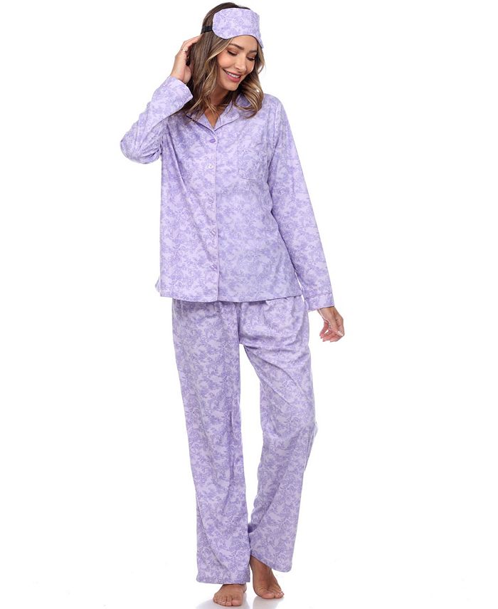 White Mark Women's Pajama Set, 3-Piece - Macy's