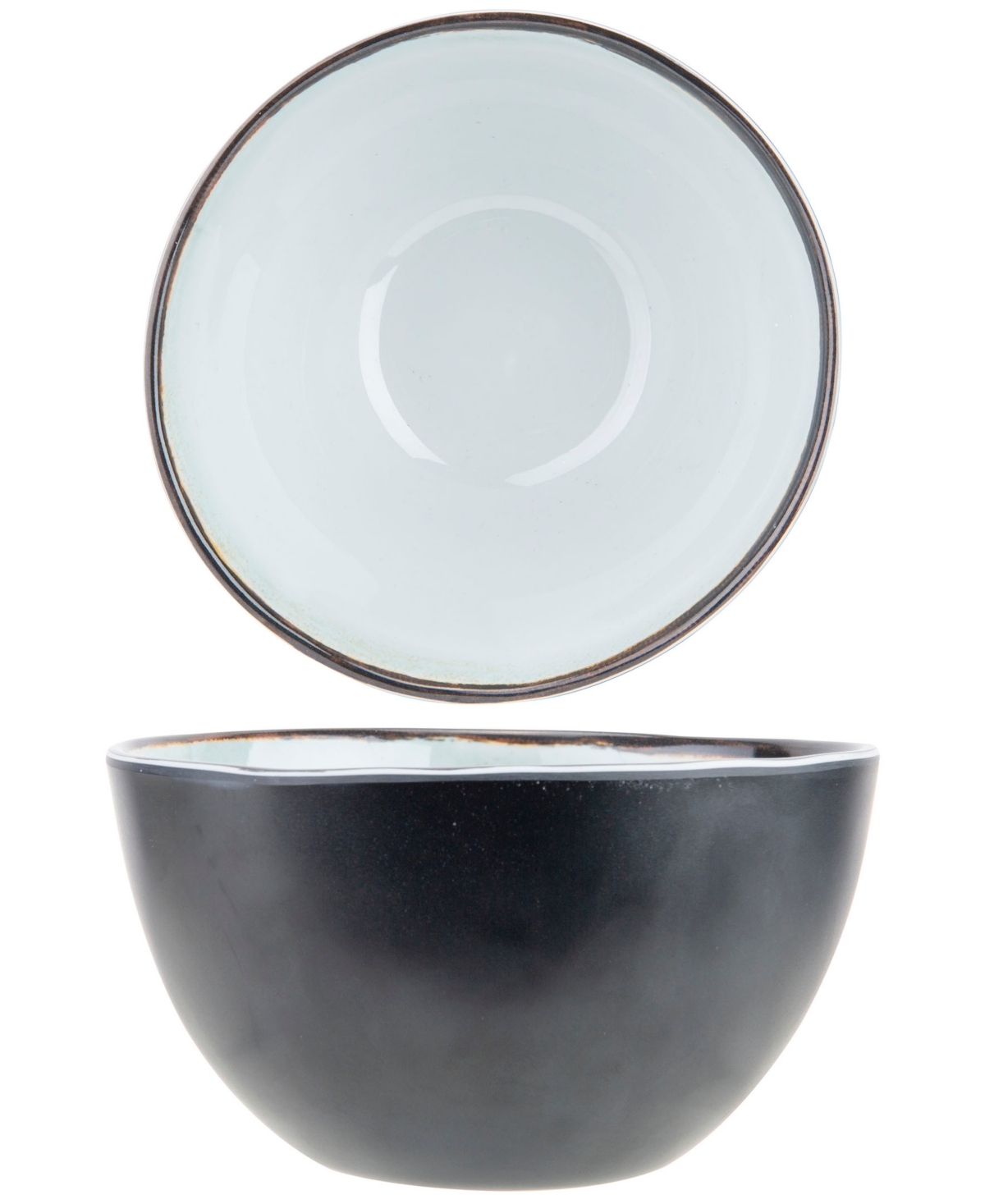 Plato Melamine Unbreakable Bowl, Set of 6 - White, Beige