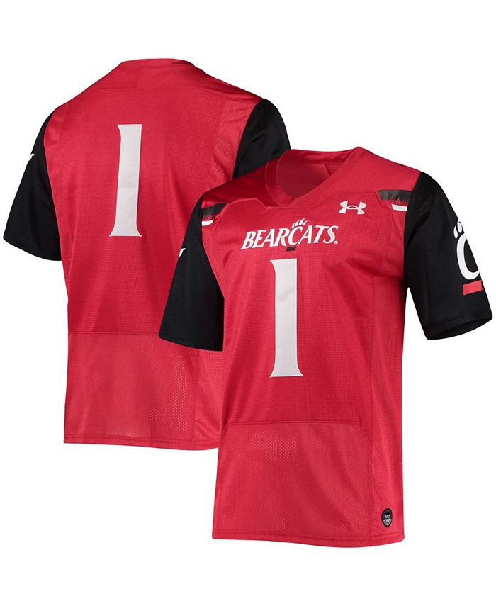 Under Armour Men's #1 Red Cincinnati Bearcats Team Premier Football Jersey  - Macy's