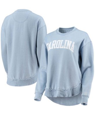 Women's Carolina Blue North Carolina Tar Heels Vintage-Like Wash Pullover Sweatshirt