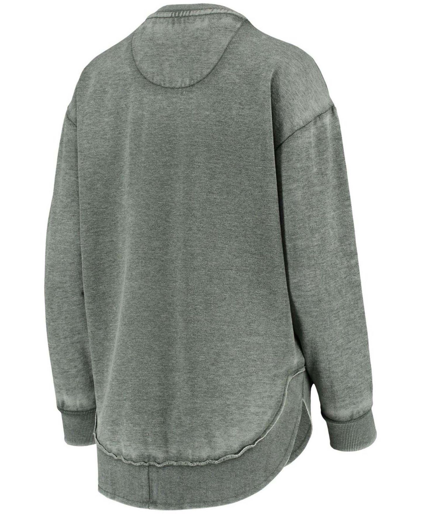 Женская толстовка Pressbox Green Michigan State Spartans Vintage-Like Wash Pullover — фото 3