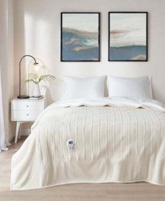 Electric Reversible Fleece to Sherpa Blanket, Full