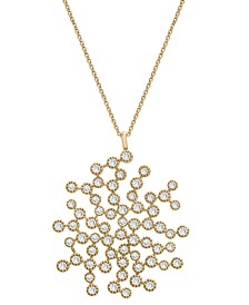 Diamond Scattered Bezel Pendant Necklace (1 ct. t.w.) in 14k Gold, 16" + 4" extender, Created for Macy's