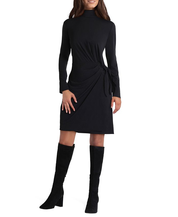 H halston on sale black dress