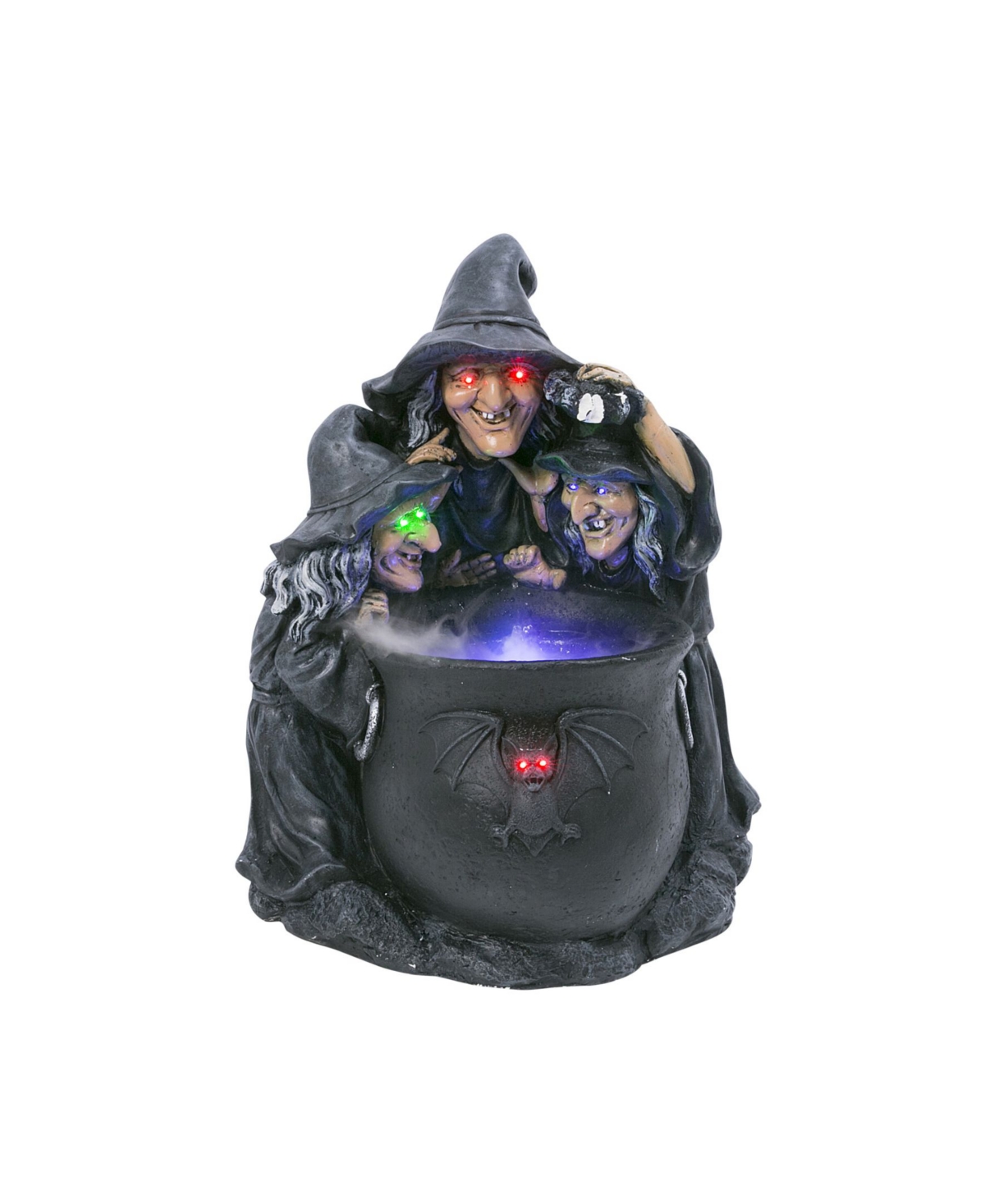Electric Illuminated Witches Cauldron, 23" - Multicolor
