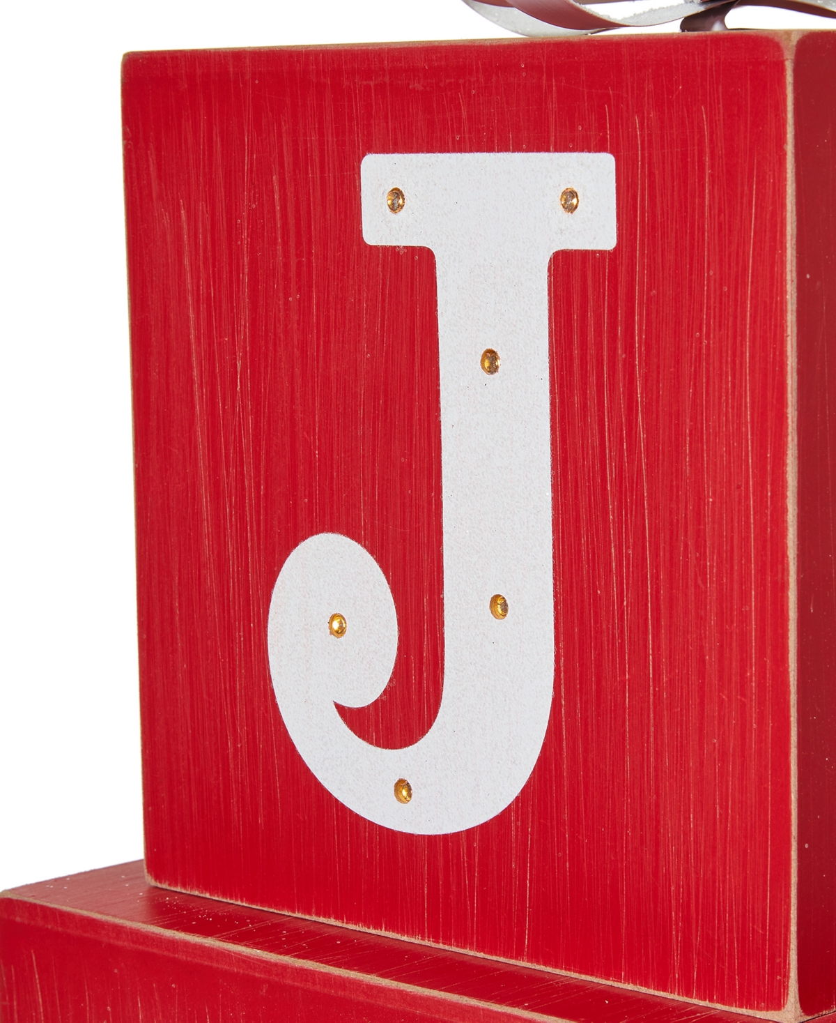 Glitzhome Lighted Wooden Block Joy Porch Sign,