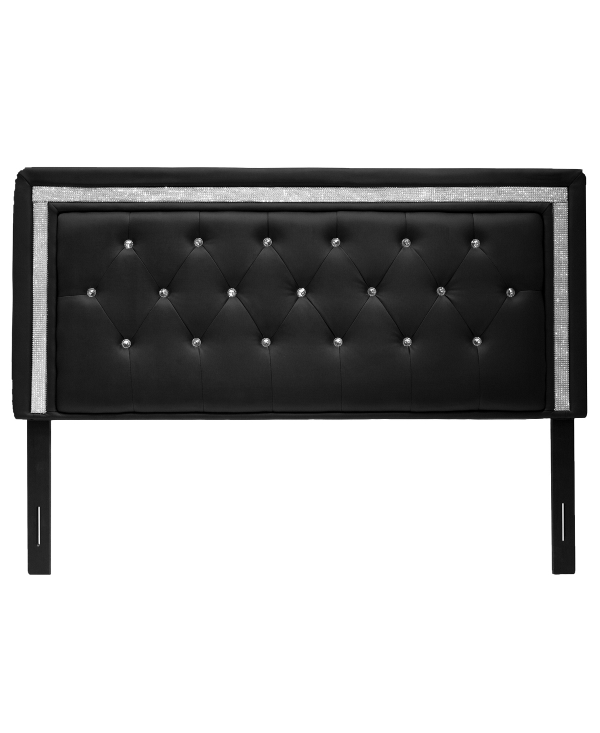 12857228 Maria Faux Leather Upholstered Headboard Tufted Cr sku 12857228