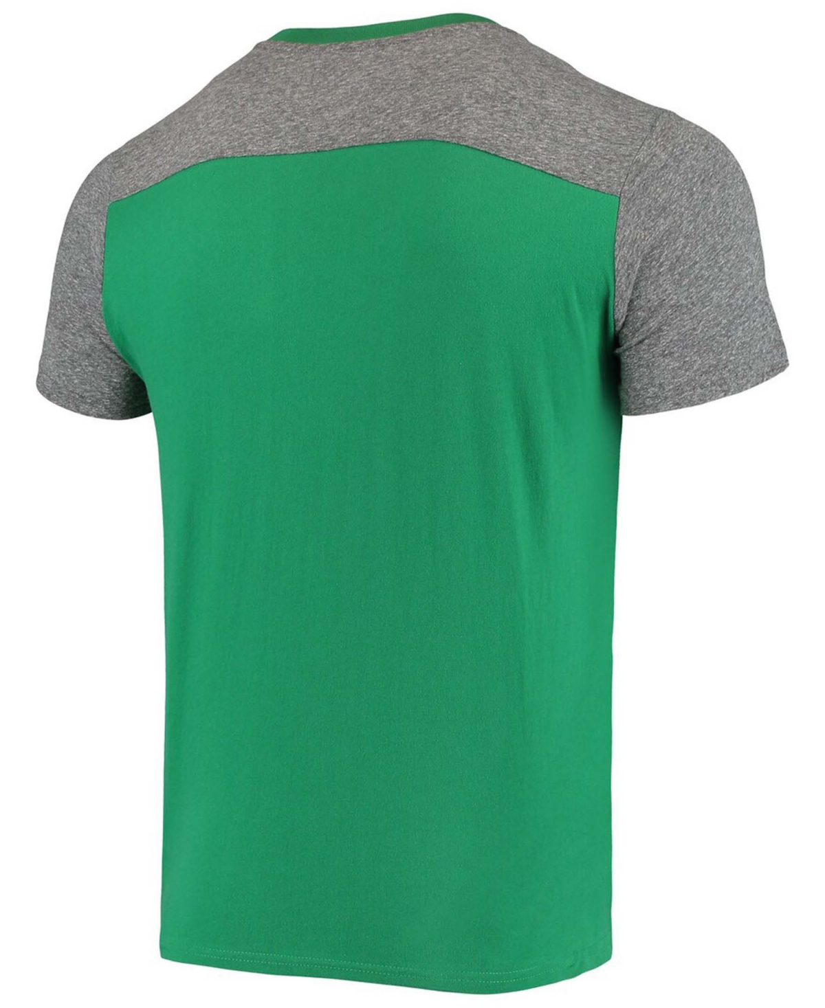 Majestic Men's Kelly Green, Heathered Gray New York Jets Gridiron Classics Field Goal Slub T-shirt In Kelly Green,heathered Gray