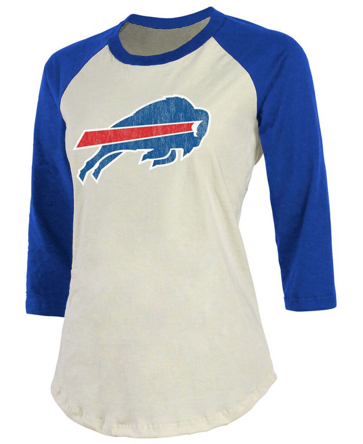 Women's Josh Allen Royal Buffalo Bills Player Raglan Name Number 3/4 Sleeve T-shirt - Royal Blue