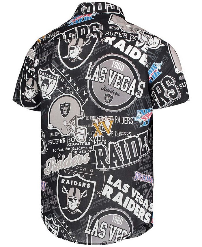 raiders button up shirt