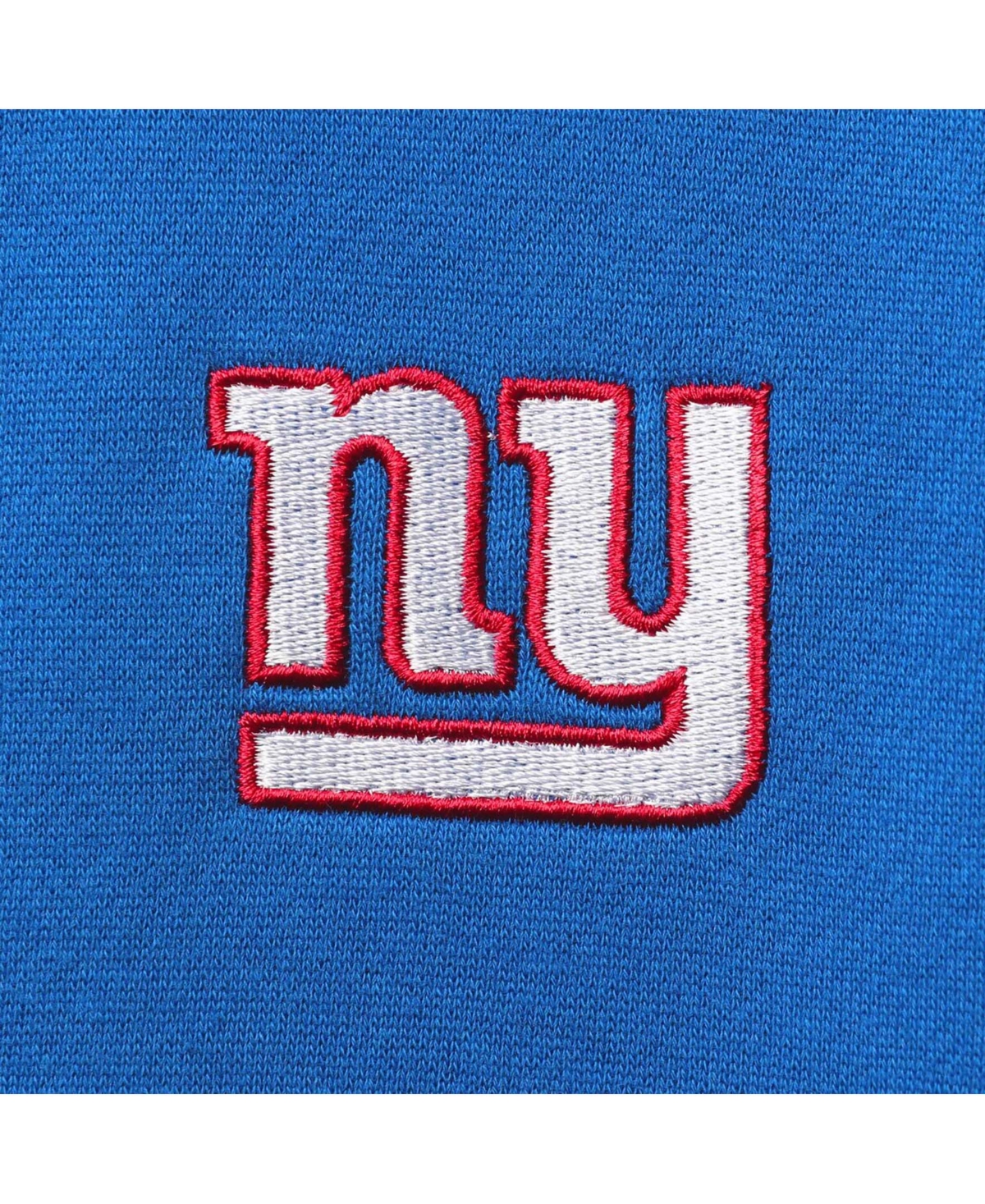 DUNBROOKE MEN'S DUNBROOKE ROYAL NEW YORK GIANTS CRAFTSMAN THERMAL-LINED FULL-ZIP HOODIE 