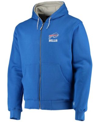 Men's Royal Buffalo Bills Craftsman Thermal Lined Full-Zip Hoodie
