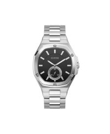 Men's Silver-Tone Stainless Steel Bracelet Watch, 44mm