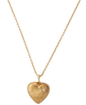 coach gold heart necklace