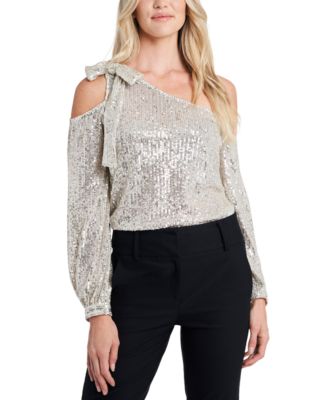 macys silver top