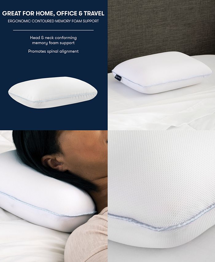 Serta Arctic 10x Cooling Memory Foam Travel Bed Pillow Macy's