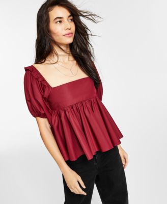 En Saison - Square-Neck Babydoll Top