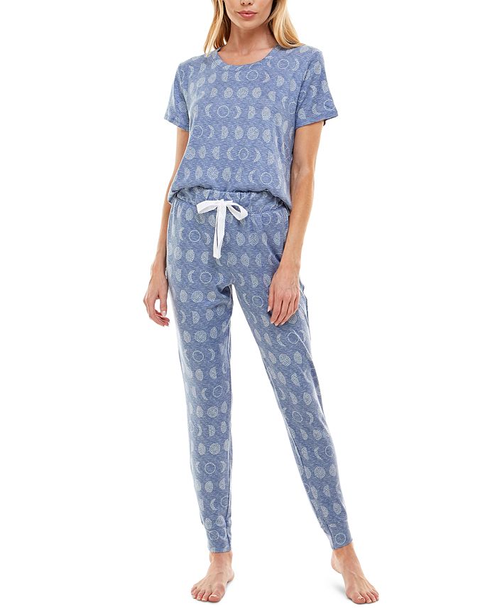 Jaclyn Intimates Whisper Luxe Jogger Pants Pajama Set - Macy's