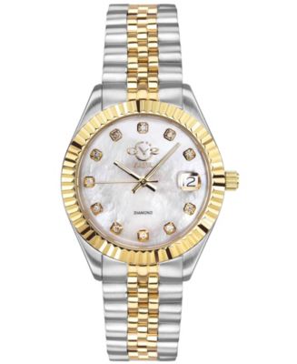 GV2 Women's Naples Two-Tone Stainless Steel and Ion Plating Swiss