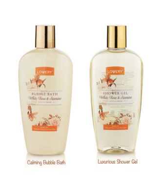 White Rose and Jasmine Bath and Body Home Spa Set, 11 Piece
