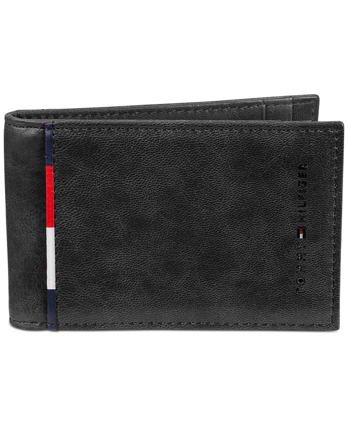 Tommy Men's RFID Front Pocket Wallet, Removable -