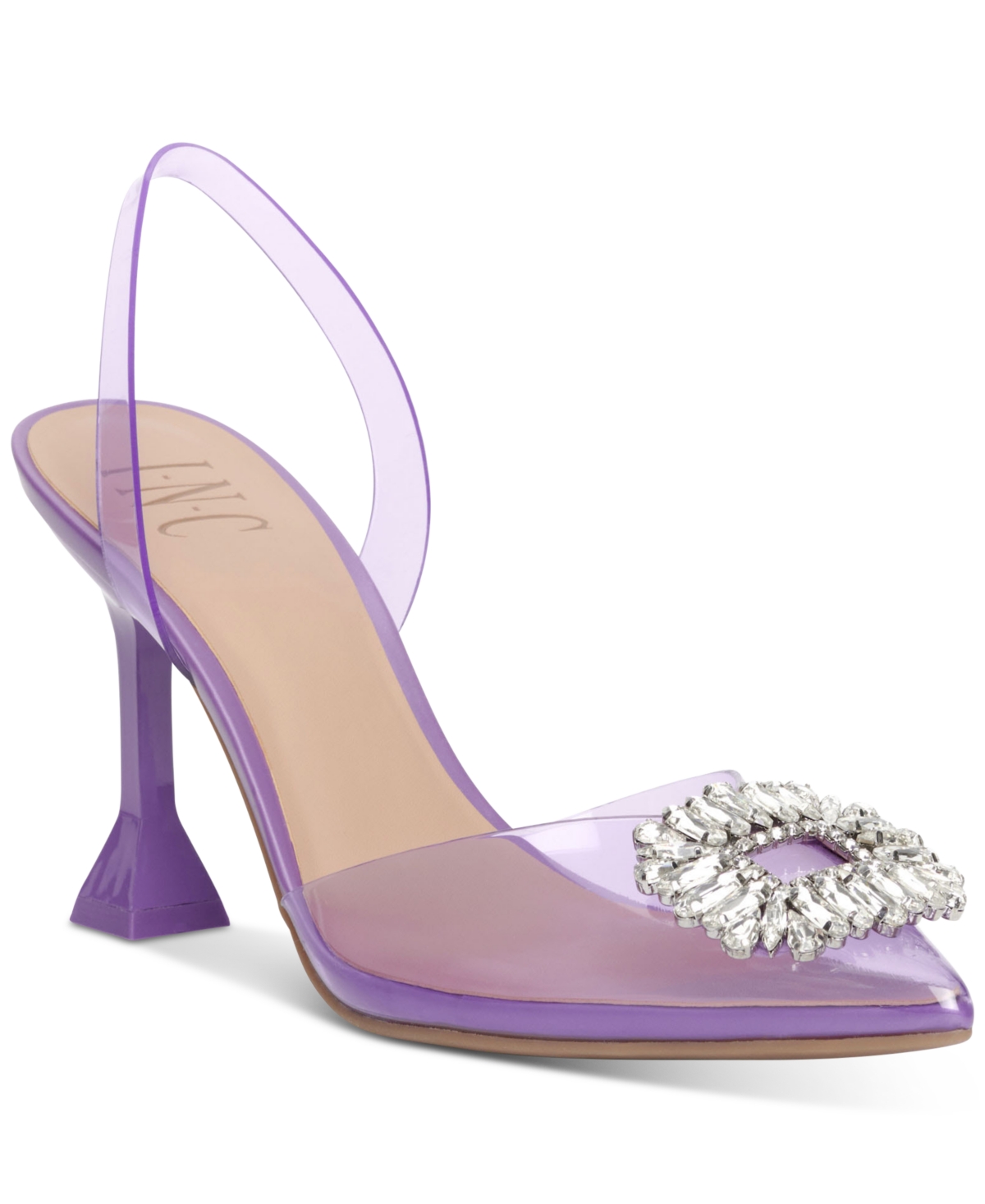 Inc International Concepts Scienna Vinyl Slingback Pumps, Created for  Macy's Women's Shoes