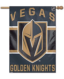 Multi Vegas Golden Knights 28" x 40" Wordmark Single-Sided Vertical Banner