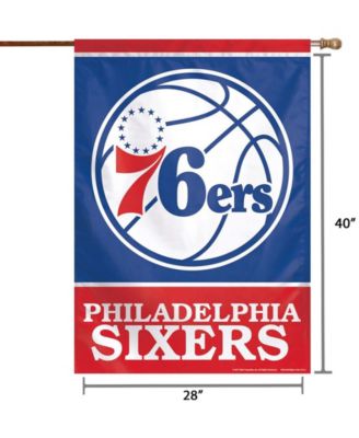 Multi Philadelphia 76Ers 28" x 40" Primary Logo Single-Sided Vertical Banner