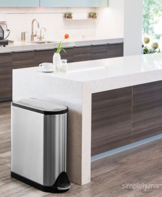 45 Liter Butterfly Lid Step Kitchen Trash Can