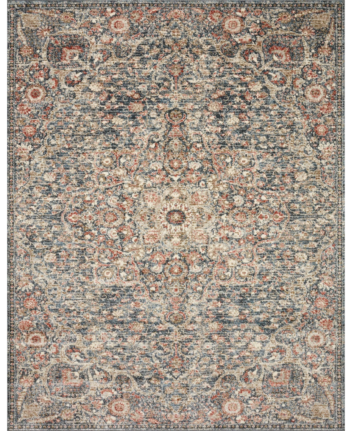 Saban Sabasab-02 6'7in x 9'3in Area Rug - Multi, Blue
