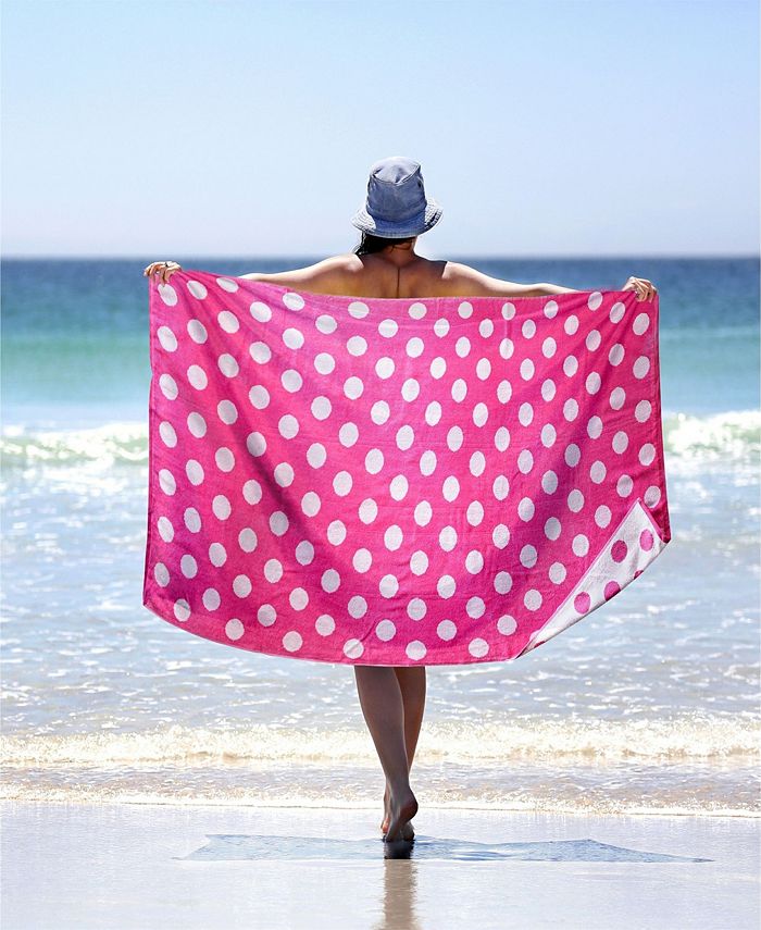 Superior Polka Dot Oversized Beach Towel One Size Macy s