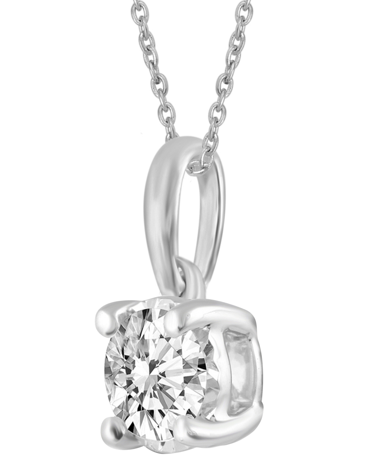 2-Pc. Set Diamond Solitaire Pendant Necklace & Matching Stud Earrings (5/8 ct. t.w.) 14k Gold