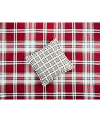 Martha Stewart Collection Holiday Flannel Red Plaid European Sham   20210153 Fpx.tif