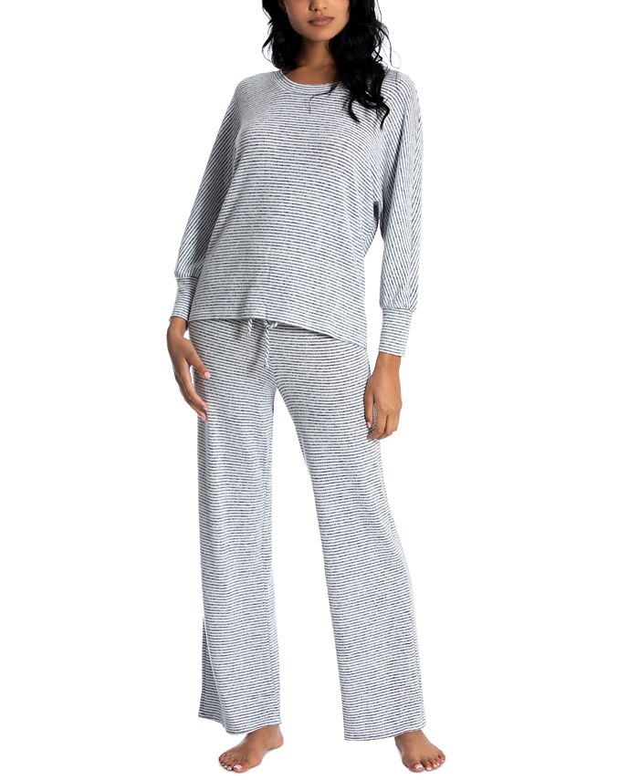 Midnight Bakery Vesper Stripe Hacci Pajama Set - Macy's