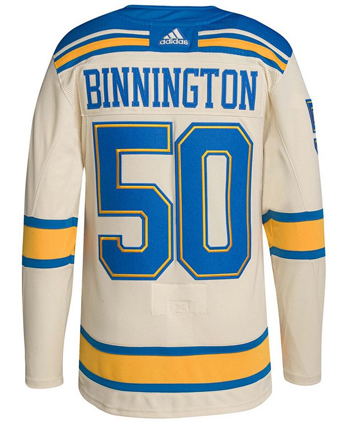 adidas Men's Jordan Binnington Cream St. Louis Blues 2022 Winter