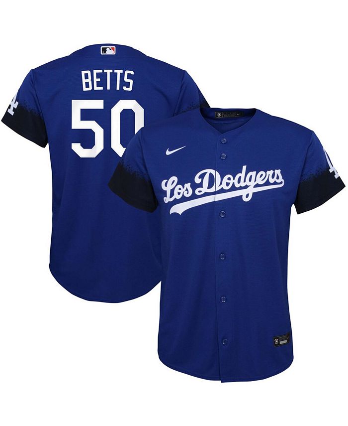 Toddler Nike Mookie Betts White Los Angeles Dodgers Home Replica Player Jersey Size:3T