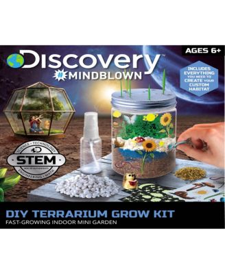 Discovery Kids DIY Terrarium Grow Kit, Fast-Growing Indoor Mini Garden