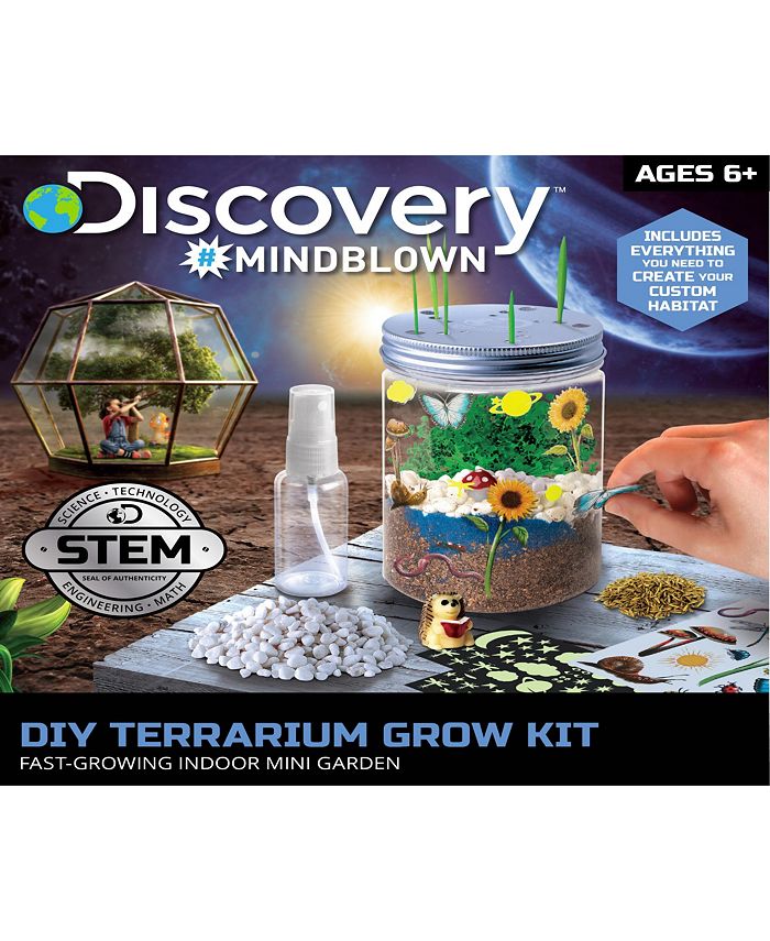 Discovery MINDBLOWN Discovery Kids DIY Terrarium Grow Kit, Fast
