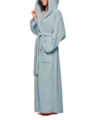 Women's Hooded Full Ankle Length Premium Fleece Bathrobe