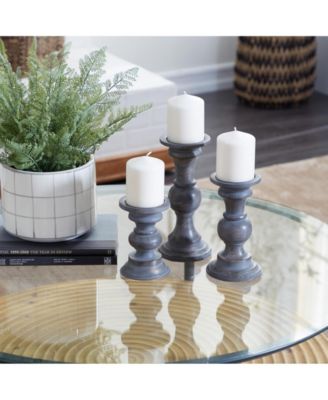 Country Cottage Candle Holder, Set of 3