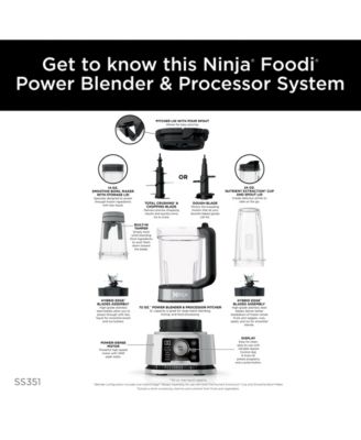 Foodi&reg; Power Blender & Processor System with Smoothie Bowl Maker and Nutrient Extractor* + 4in1 Blender 1400WP 