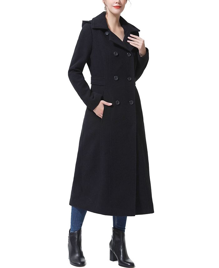 kimi + kai Women's Laila Long Hooded Wool Walking Coat - Macy's