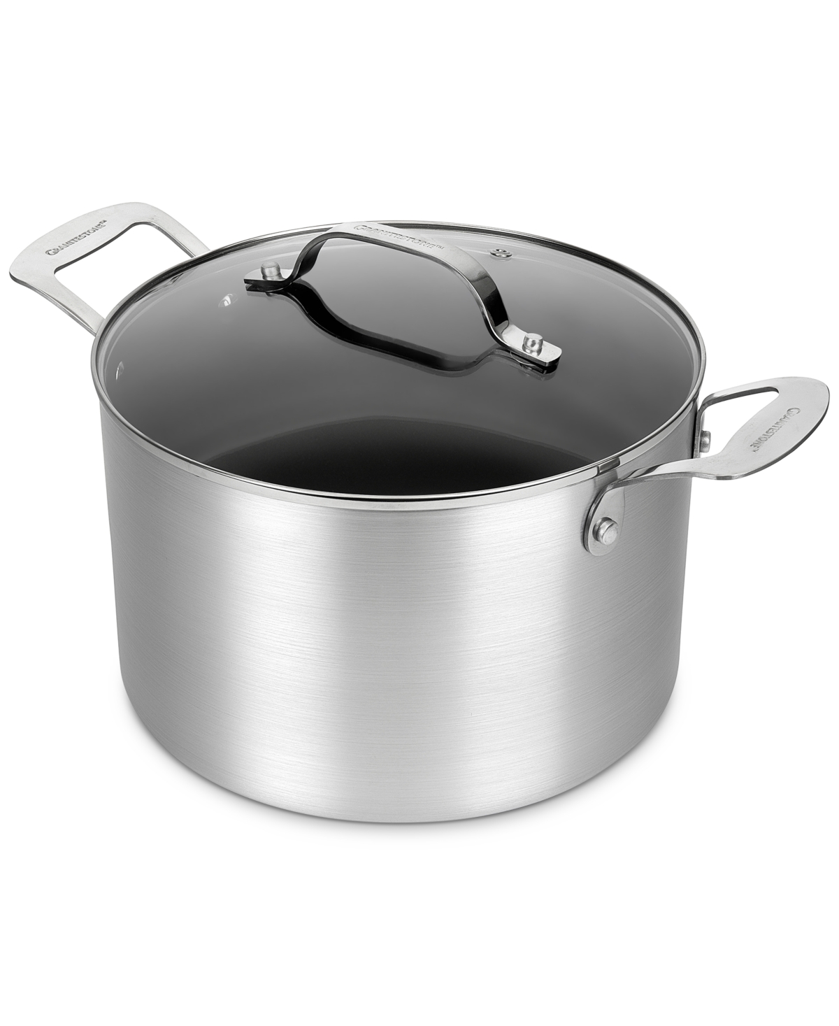 Granite Stone Diamond Silver Collection 7qt. Titanium Diamond Infused Triplelayer Nonstick